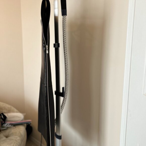 Escada Lamb Leather Mini Dress Size Size Medium/DE 38/US 8 - 10 - Picture 6 of 13